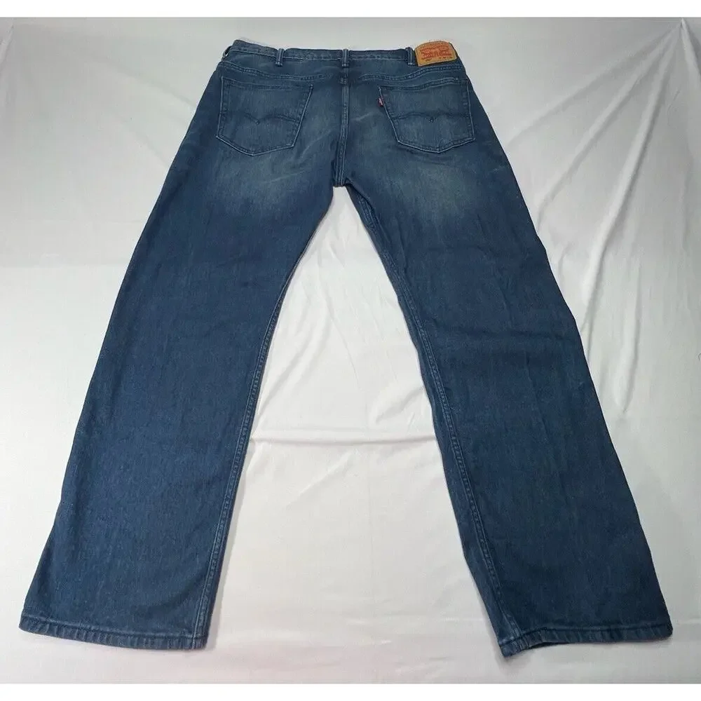 Levis 569 Men's Loose Fit Straight Leg Blue Denim Jeans- Size 39x30.5*‎